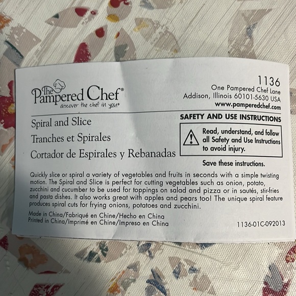 Pampered Chef spiral and slice! - Picture 5 of 5